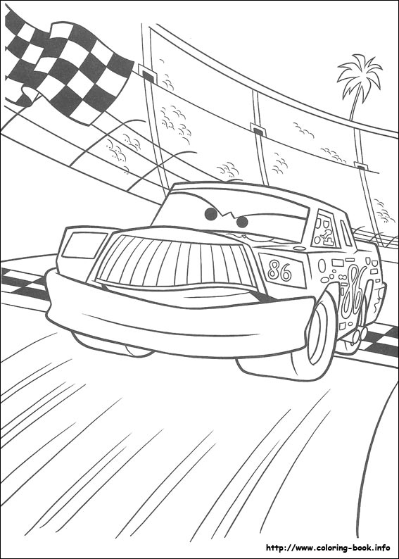 Plansa de colorat cu Cars pixar 155 63